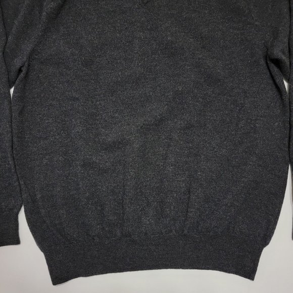 J.Crew Pullover Sweater - Vneck - Wool - Gray - Me - Picture 6 of 9